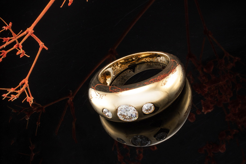 Cartier Ring Gypsy mit 0,50 Carat Diamanten Brillanten in 750er Gelbgold 