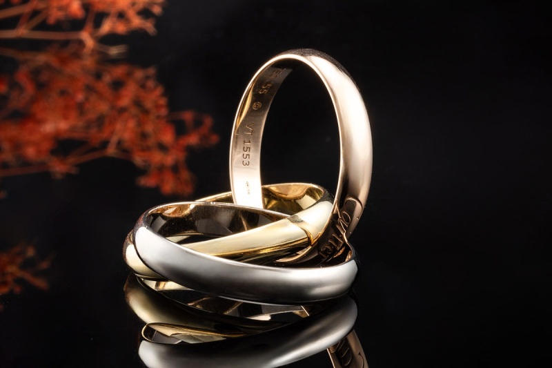 Cartier Trinity de Cartier Ring Klassisch in 750er Gold Tricolor Gr. 55 