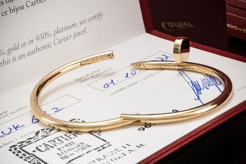 Cartier Juste un Clou Armreif Armband in 750er Gelbgold Gr. 16 Full Set 