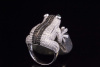 FROSCH Tier Motiv Ring mit Brillanten 750 Weißgold  
