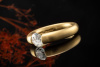 Niessing Spannring Solitär Ring mit Diamant Brillant 1,01 Ct IF Gelbgold 