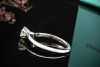 Tiffany & Co Solitär Ring Setting mit Diamant Brillant 0,41 Ct in Platin 