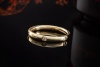 Pomellato Ring Bandring mit 6 Diamanten rundum in 750er Gelbgold OVP 