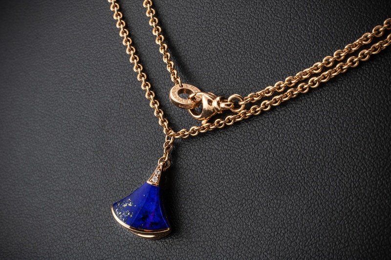 BVLGARI Bulgari Divas Dream 90 cm Kette Collier Lapis Türkis Rotgold 750 