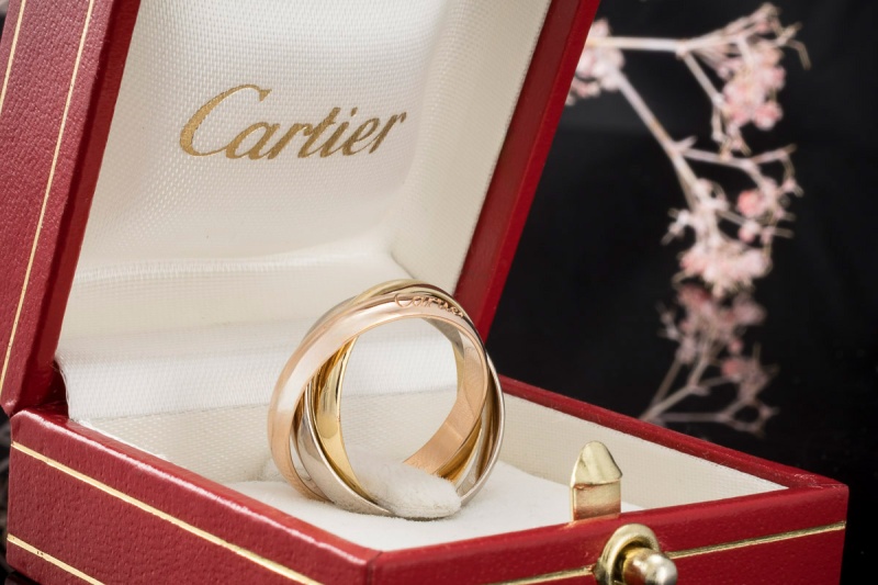 Cartier Trinity de Cartier Ring Klassisch in 750er Gold Tricolor Gr. 53 