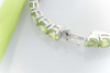 PERIDOT Designer Armband mit 70 Ct Peridot in 750 Weißgold  