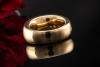 A. Odenwald Ring mit Palm Citrin Diamanten Brillanten in 750er Gelbgold 