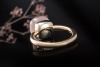 Pomellato Nudo Ring Classic mit Rosenquarz in 750er Roségold Gelbgold 