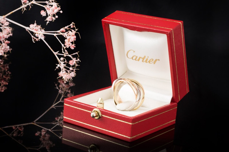 Cartier Trinity de Cartier Ring Klassisch in 750er Gold Tricolor Gr. 53 